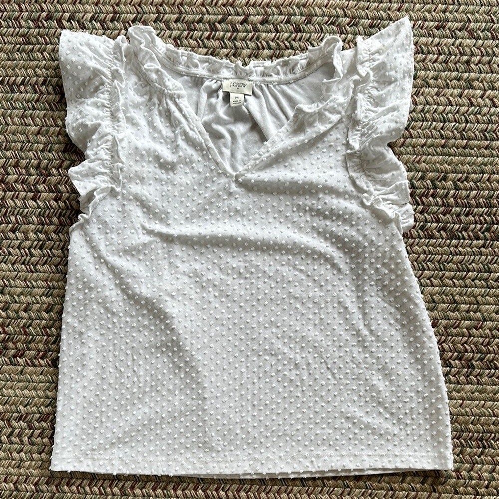 J. Crew flutter sleeve tank, size M